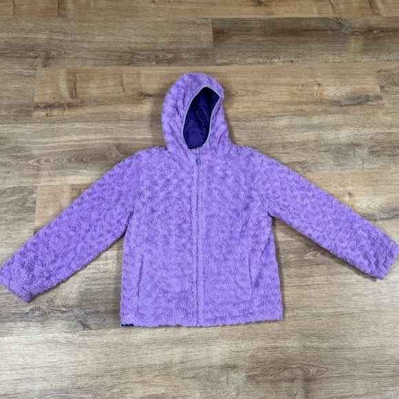 Eddie Bauer Girls' Reversible Hooded Jacket - Picture 3 of 5